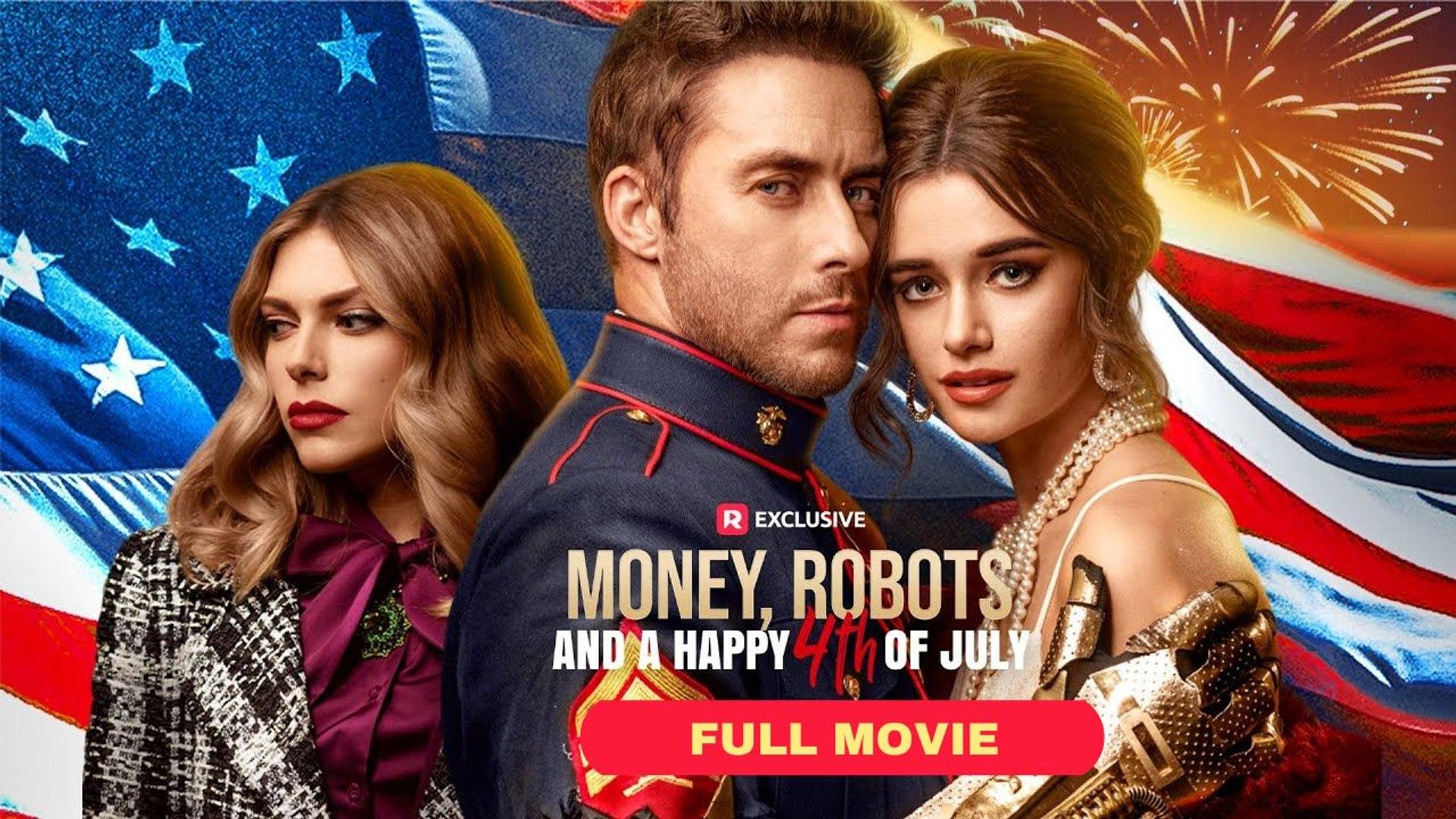 Money, Robots, and a Happy 4th of July poster